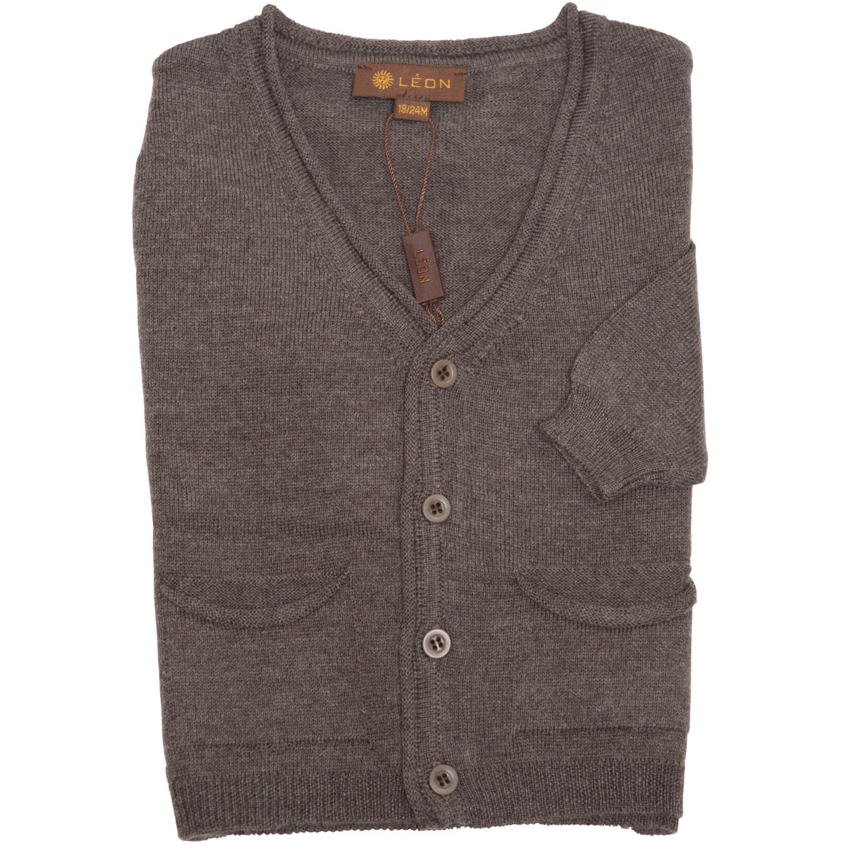 Cardigan and Pant Set Wool Chestnut